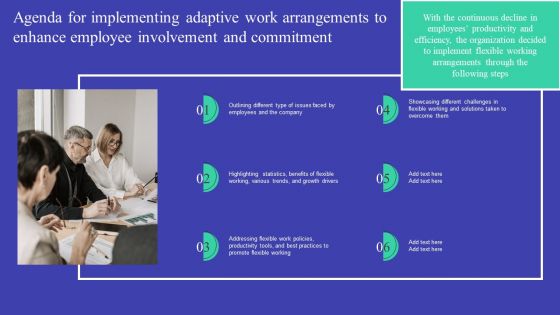 Implementing Adaptive Work Arrangements To Enhance Employee Involvement And Commitment Complete Deck