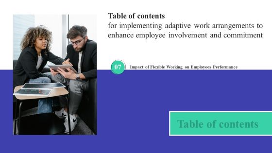 Implementing Adaptive Work Arrangements To Enhance Employee Involvement And Commitment Complete Deck