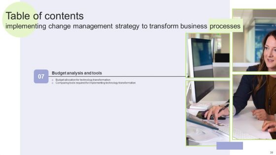Implementing Change Management Strategy To Transform Business Processes Ppt PowerPoint Presentation Complete Deck With Slides