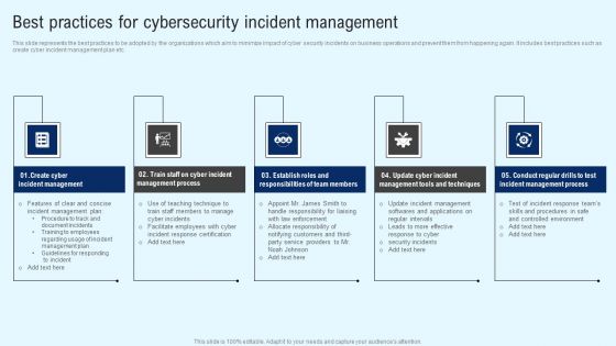Implementing Cyber Security Incident Best Practices For Cybersecurity Incident Guidelines PDF