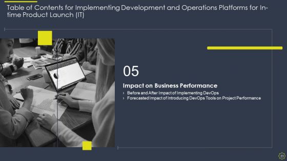 Implementing Development And Operations Platforms For In Time Product Launch IT Ppt PowerPoint Presentation Complete With Slides