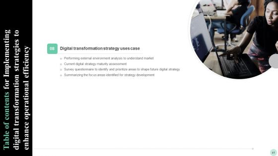 Implementing Digital Transformation Strategies To Enhance Operational Efficiency Ppt PowerPoint Presentation Complete Deck With Slides