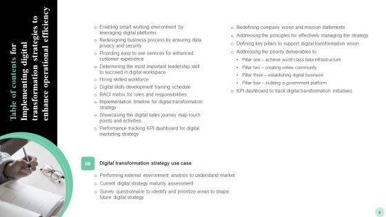 Implementing Digital Transformation Strategies To Enhance Operational Efficiency Ppt PowerPoint Presentation Complete Deck With Slides