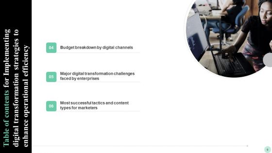 Implementing Digital Transformation Strategies To Enhance Operational Efficiency Ppt PowerPoint Presentation Complete Deck With Slides