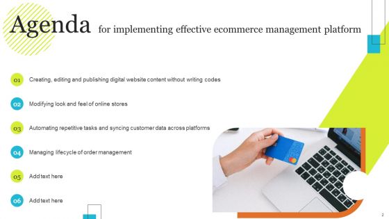 Implementing Effective Ecommerce Managemnet Platform Ppt PowerPoint Presentation Complete Deck With Slides