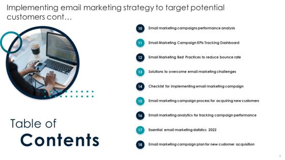 Implementing Email Marketing Strategy To Target Potential Customers Ppt PowerPoint Presentation Complete Deck With Slides