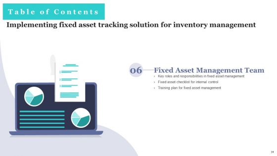 Implementing Fixed Asset Tracking Solution For Inventory Management Ppt PowerPoint Presentation Complete Deck With Slides