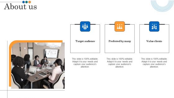 Implementing Marketing Strategies About Us Ppt PowerPoint Presentation File Introduction PDF