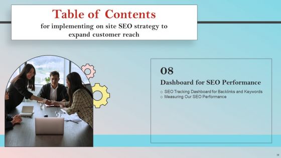 Implementing On Site SEO Strategy To Expand Customer Reach Ppt PowerPoint Presentation Complete Deck With Slides