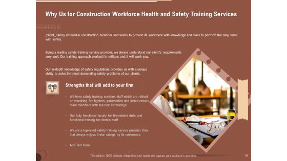 Implementing Safety In Construction Ppt PowerPoint Presentation Complete Deck With Slides