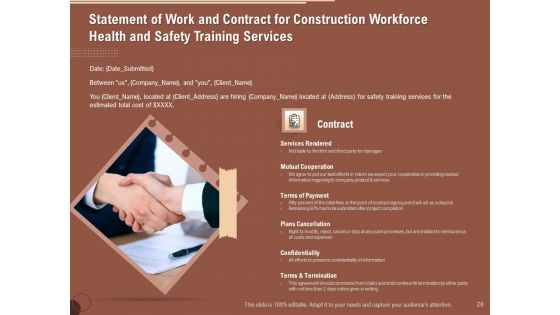 Implementing Safety In Construction Ppt PowerPoint Presentation Complete Deck With Slides