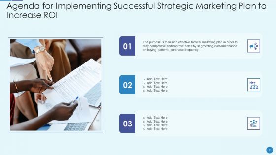 Implementing Successful Strategic Marketing Plan To Increase ROI Ppt PowerPoint Presentation Complete Deck With Slides