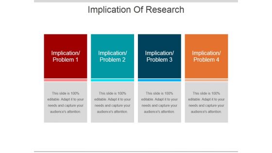 Implication Of Research Ppt PowerPoint Presentation Ideas Graphic Tips