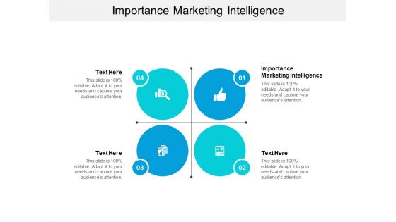 Importance Marketing Intelligence Ppt PowerPoint Presentation File Slideshow Cpb