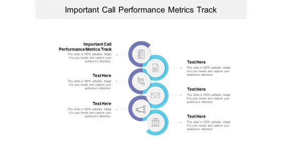 Important Call Performance Metrics Track Ppt PowerPoint Presentation Outline Design Templates Cpb