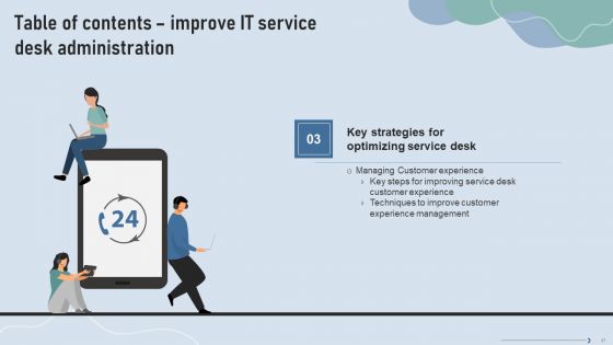 Improve IT Service Desk Administration Ppt PowerPoint Presentation Complete Deck With Slides