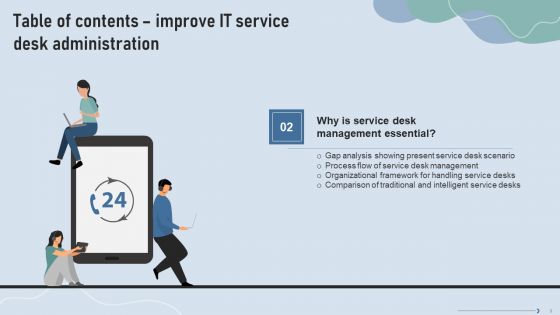 Improve IT Service Desk Administration Ppt PowerPoint Presentation Complete Deck With Slides