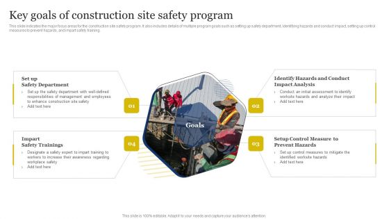 Improvement Of Safety Performance At Construction Site Key Goals Of Construction Site Safety Sample PDF Improvement Of Safety Performance At Construction Site Key Goals Of Construction Site Safety Sample PDF