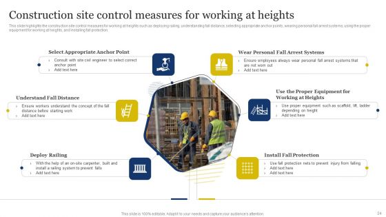 Improvement Of Safety Performance At Construction Site Ppt PowerPoint Presentation Complete Deck With Slides