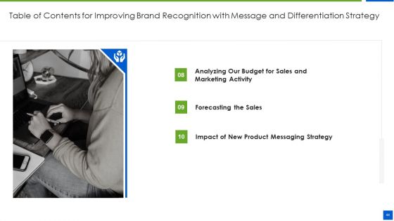 Improving Brand Recognition With Message And Differentiation Strategy Ppt PowerPoint Presentation Complete Deck With Slides