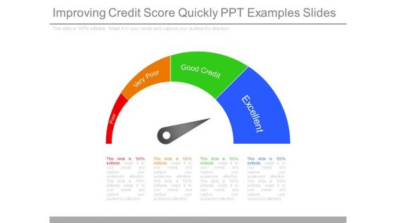 Improving Credit Score Quickly Ppt Examples Slides