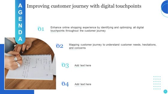 Improving Customer Journey With Digital Touchpoints Ppt PowerPoint Presentation Complete With Slides