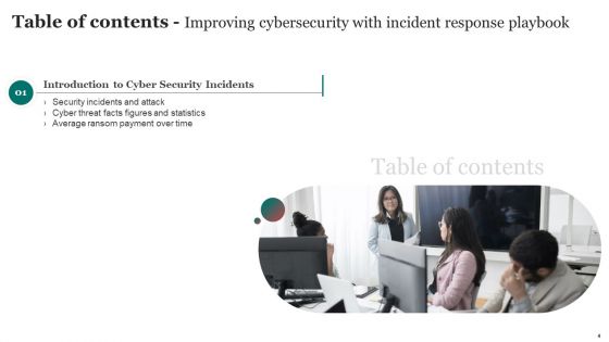 Improving Cybersecurity With Incident Response Playbook Ppt PowerPoint Presentation Complete Deck With Slides
