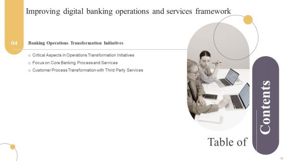 Improving Digital Banking Operations And Services Framework Ppt PowerPoint Presentation Complete Deck With Slides