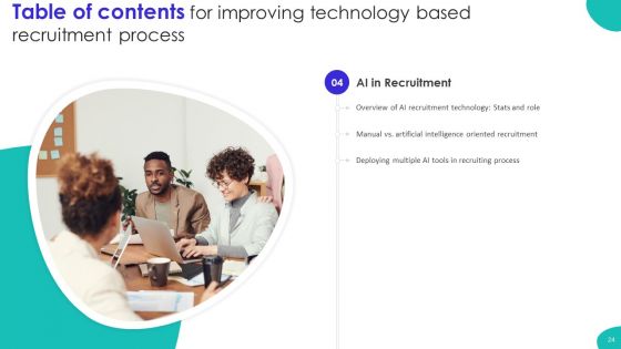 Improving Technology Based Recruitment Process Ppt PowerPoint Presentation Complete Deck With Slides