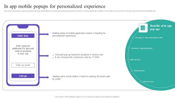 In App Mobile Popups For Personalized Experience Introduction PDF In App Mobile Popups For Personalized Experience Introduction PDF