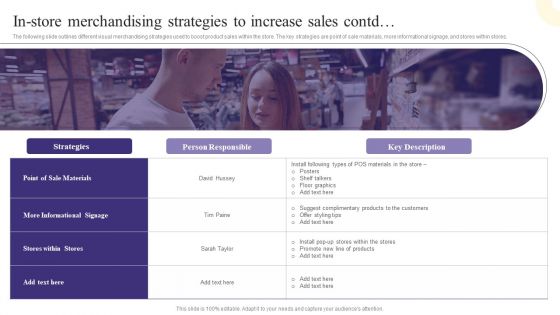 In Store Merchandising Strategies To Increase Sales Designs PDF