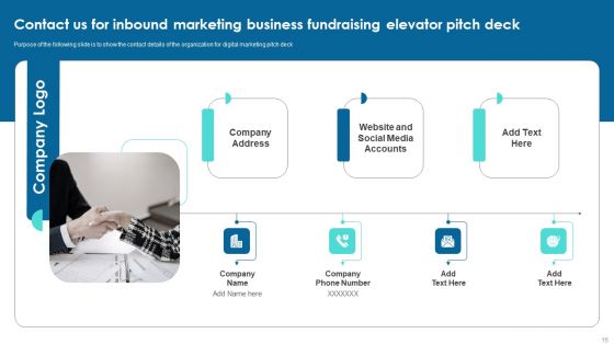 Inbound Marketing Business Fundraising Elevator Pitch Deck Ppt PowerPoint Presentation Complete Deck With Slides