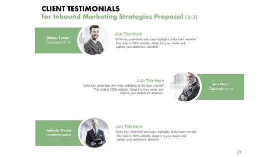 Inbound Marketing Strategies Proposal Ppt PowerPoint Presentation Complete Deck With Slides