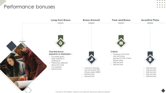 Income Assessment Document Performance Bonuses Ppt Infographic Template Guide PDF