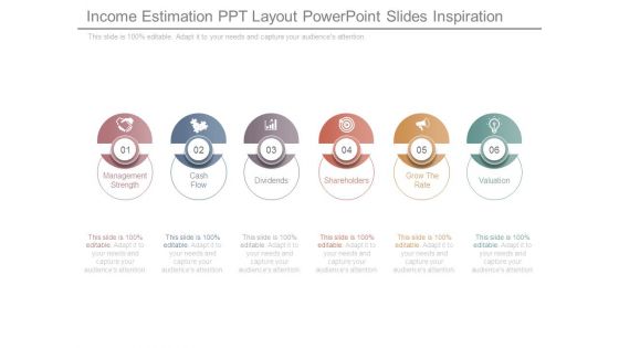Income Estimation Ppt Layout Powerpoint Slides Inspiration