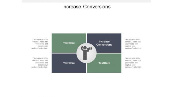 Increase Conversions Ppt PowerPoint Presentation Slides Smartart Cpb