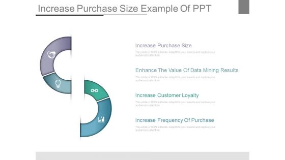 Increase Purchase Size Example Of Ppt