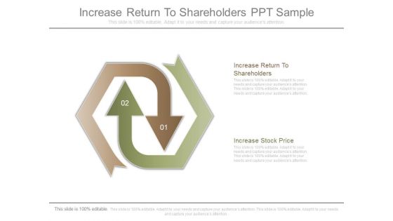 Increase Return To Shareholders Ppt Sample