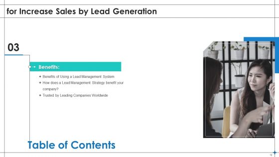 Increase Sales By Lead Generation Ppt PowerPoint Presentation Complete With Slides