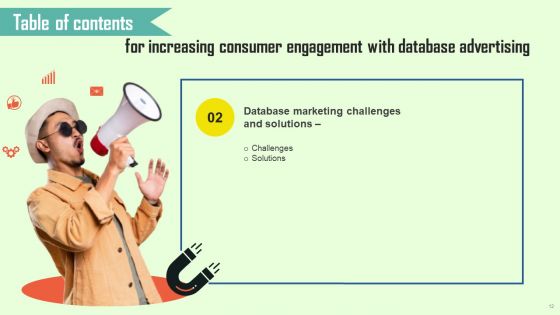Increasing Consumer Engagement With Database Advertising Ppt PowerPoint Presentation Complete Deck With Slides
