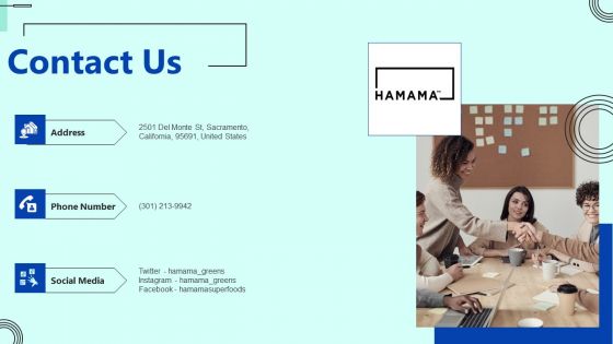 Indoor Horticulture Investor Fundraising Pitch Deck Contact Us Themes PDF