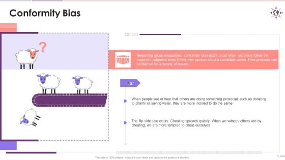 Influence Of Conformity Bias On Workplace Training Ppt