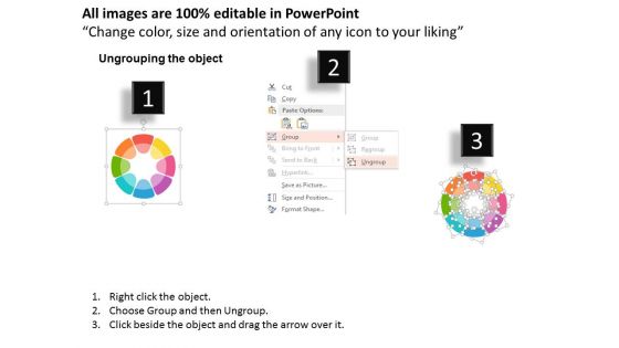 Infographic Circle Diagram Of Business Tags Powerpoint Template