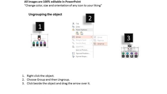 Infographic Design Of Four Steps Powerpoint Template