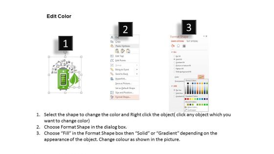 Infographic Diagram For Save Energy Concept PowerPoint Template
