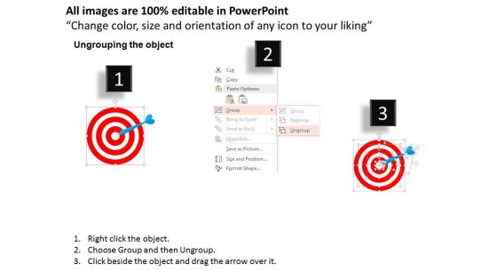 Infographic Diagram For Target Planning Powerpoint Templates