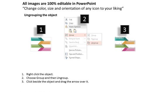 Infographic Of Four Tags Arrows Powerpoint Template