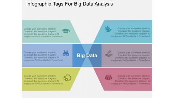 Infographic Tags For Big Data Analysis Powerpoint Template Infographic Tags For Big Data Analysis Powerpoint Template