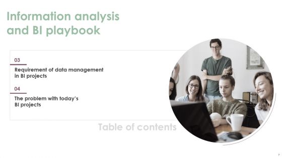 Information Analysis And BI Playbook Ppt PowerPoint Presentation Complete With Slides