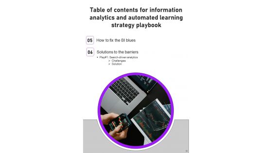 Information Analytics And Automated Learning Strategy Playbook Template